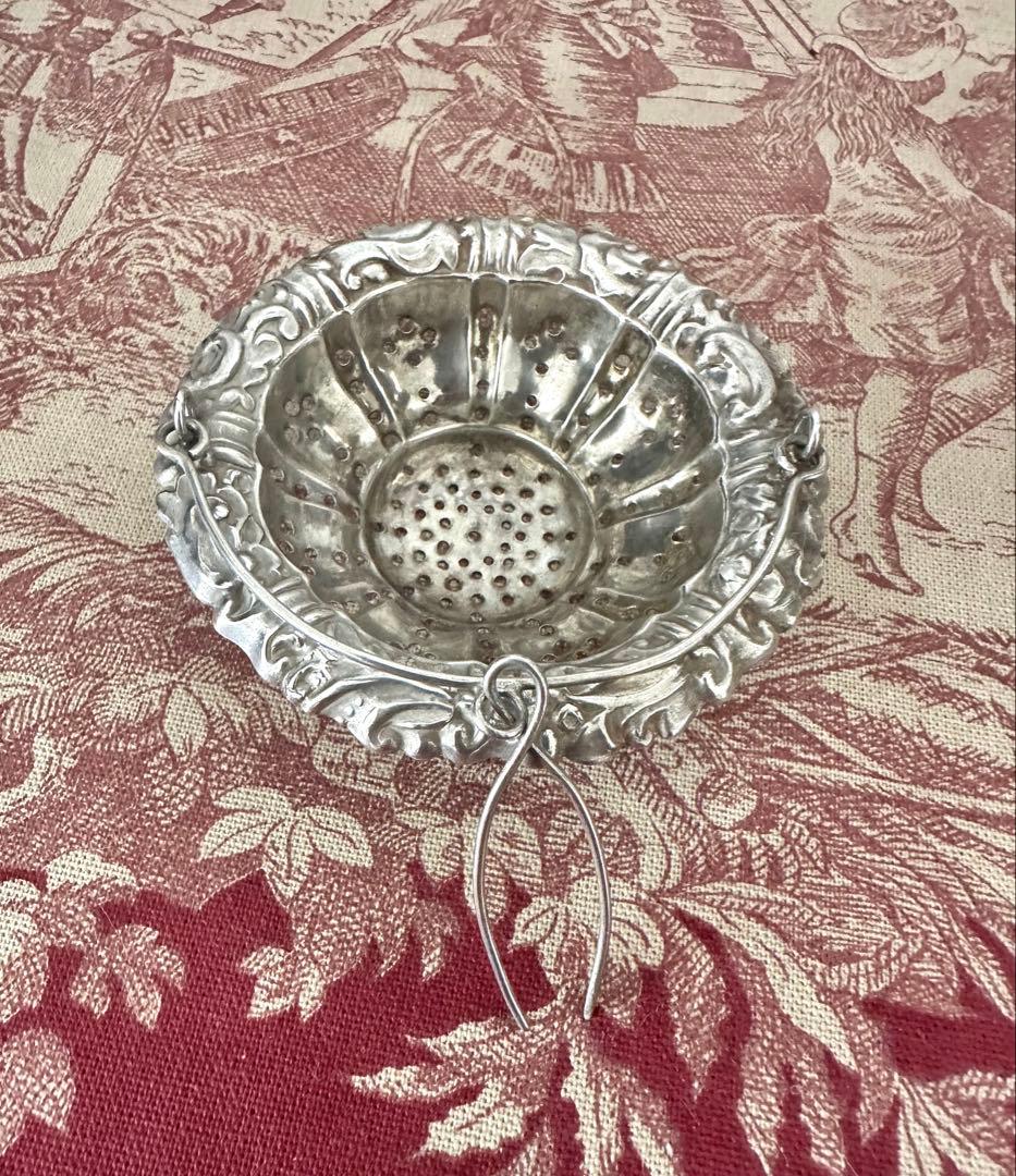 フランスアンティーク　パソワール　ティーストレーナー