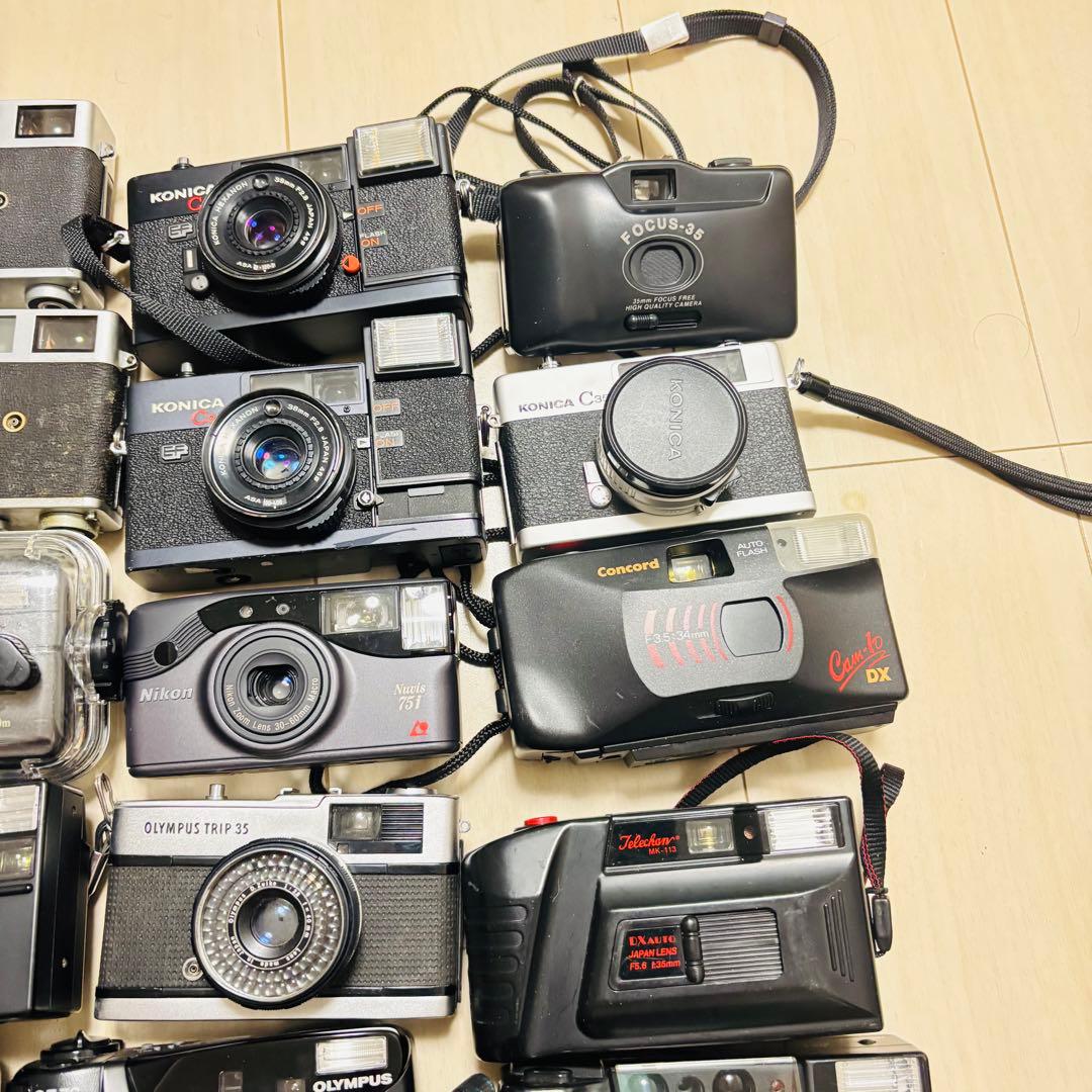 【ジャンク品】コンパクトフィルムカメラ　31点セット