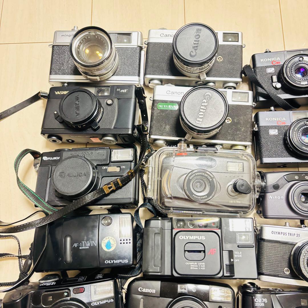 【ジャンク品】コンパクトフィルムカメラ　31点セット