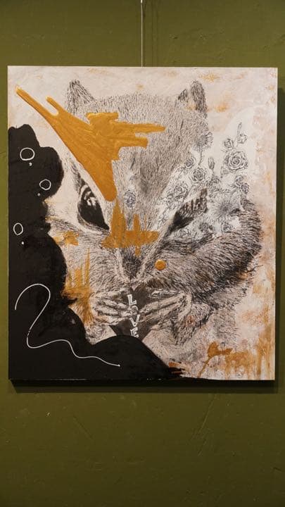 【原画】Heart of gold（絵画、アート、インテリア、F10、美術品）