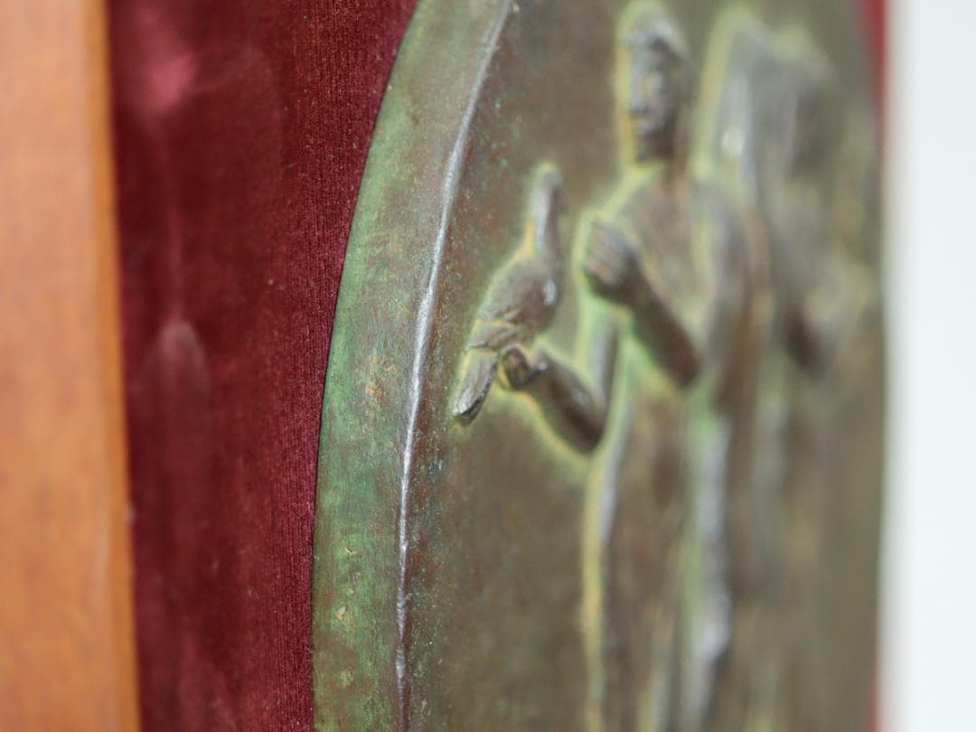 福井三幸 三美神 ブロンズレリーフ 平和 女性像 壁掛け ブロンズ像