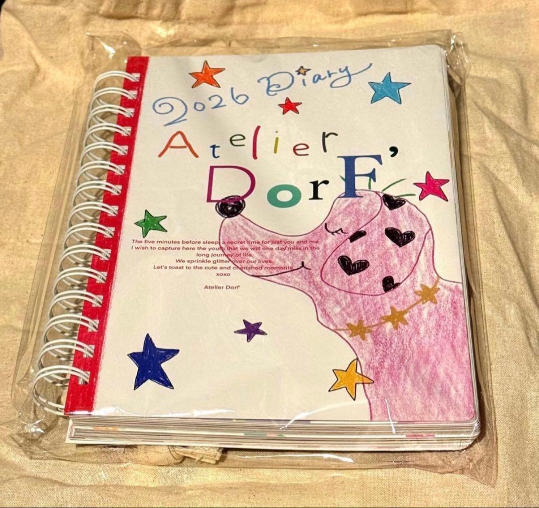 【特典:巾着付き】 Atelier DorF'加藤愛理 スケジュール帳 2026