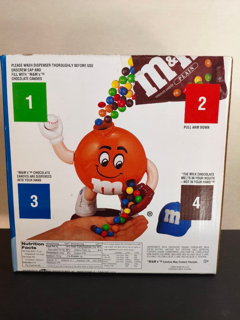 1995年 M&M's オレンジ 野球 ディスペンサー 限定品