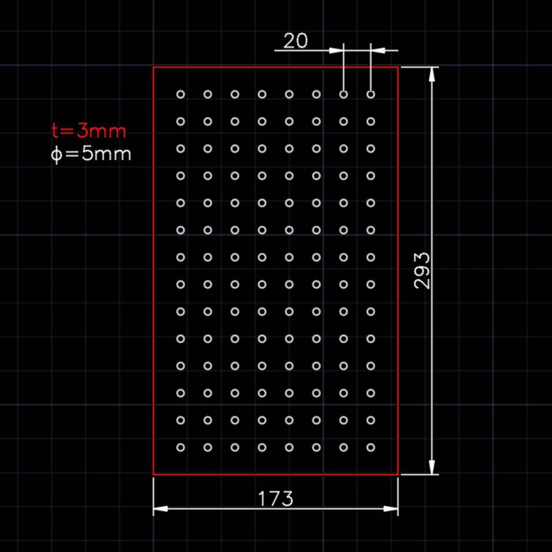 【M730】アクリル板オーダーカット加工