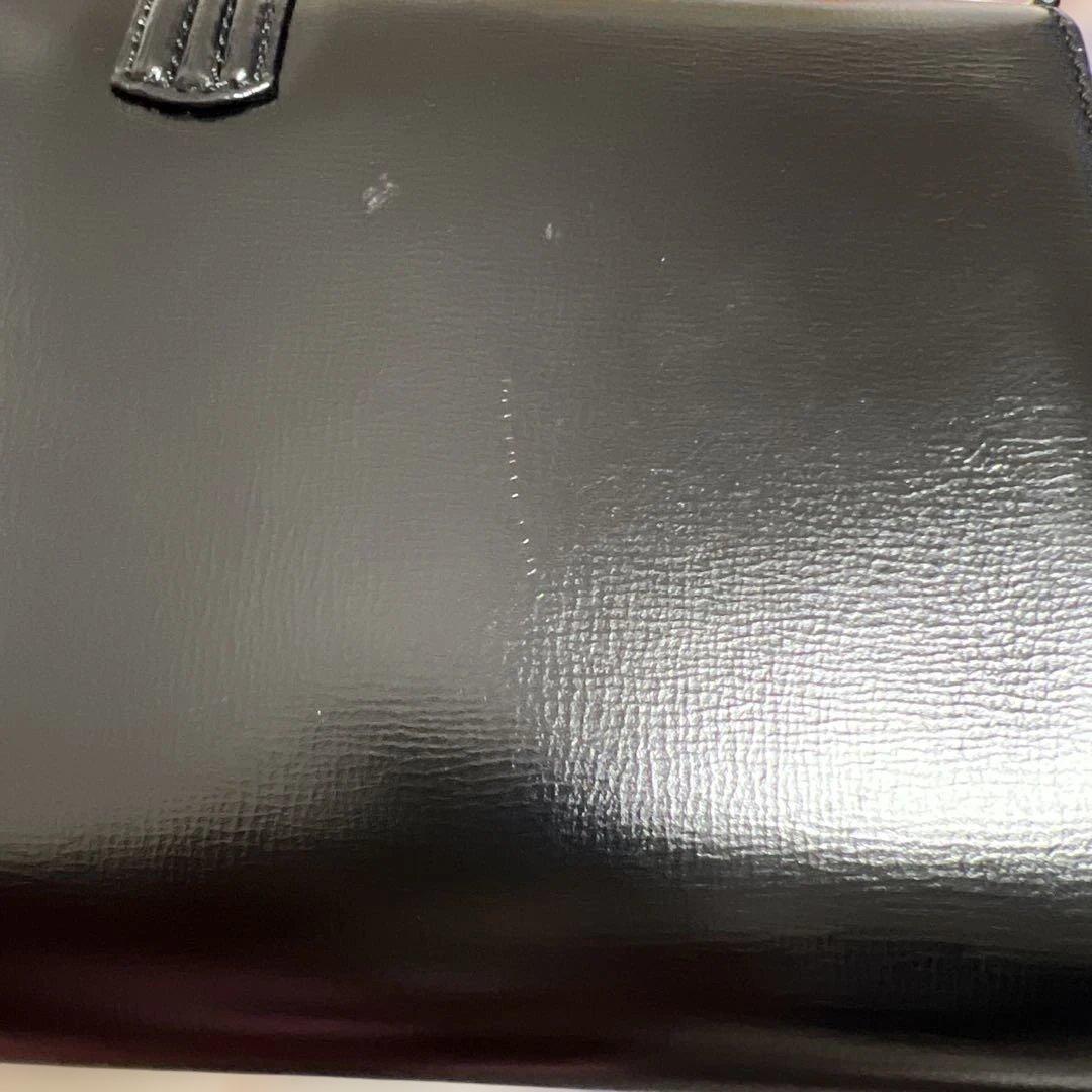 MORABITO 黒 クラッチバッグ ゴールドチェーン