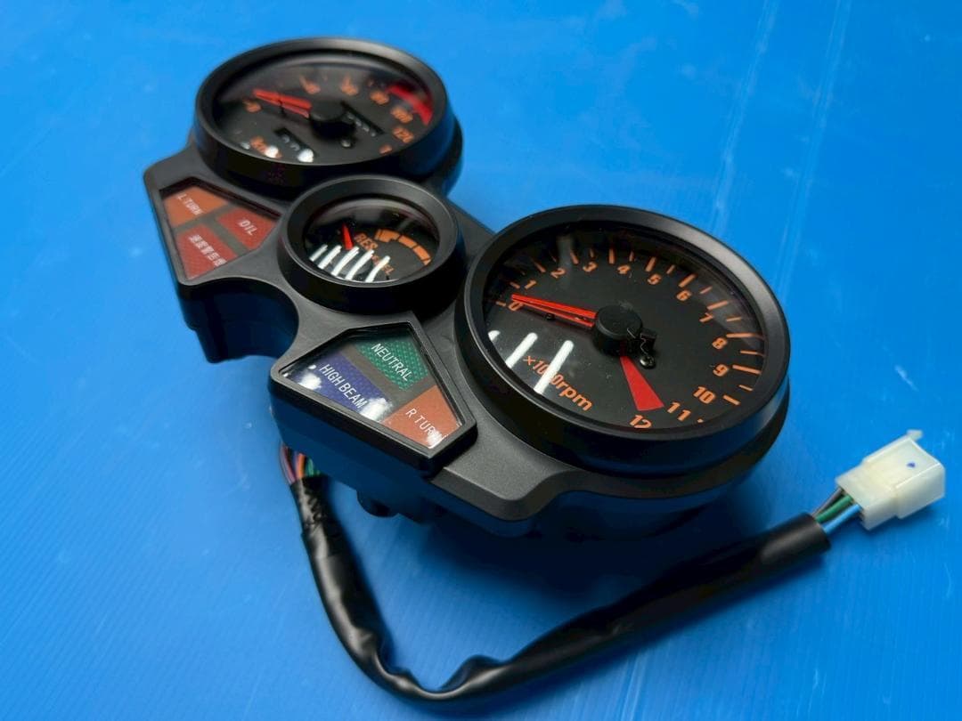 CBX400Fメーター リプロ　オレンジ/②１型　 当時仕様CBX550F ２型