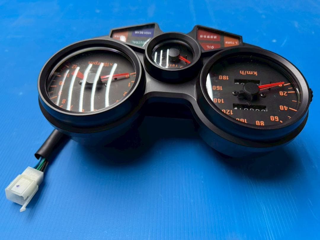 CBX400Fメーター リプロ　オレンジ/②１型　 当時仕様CBX550F ２型