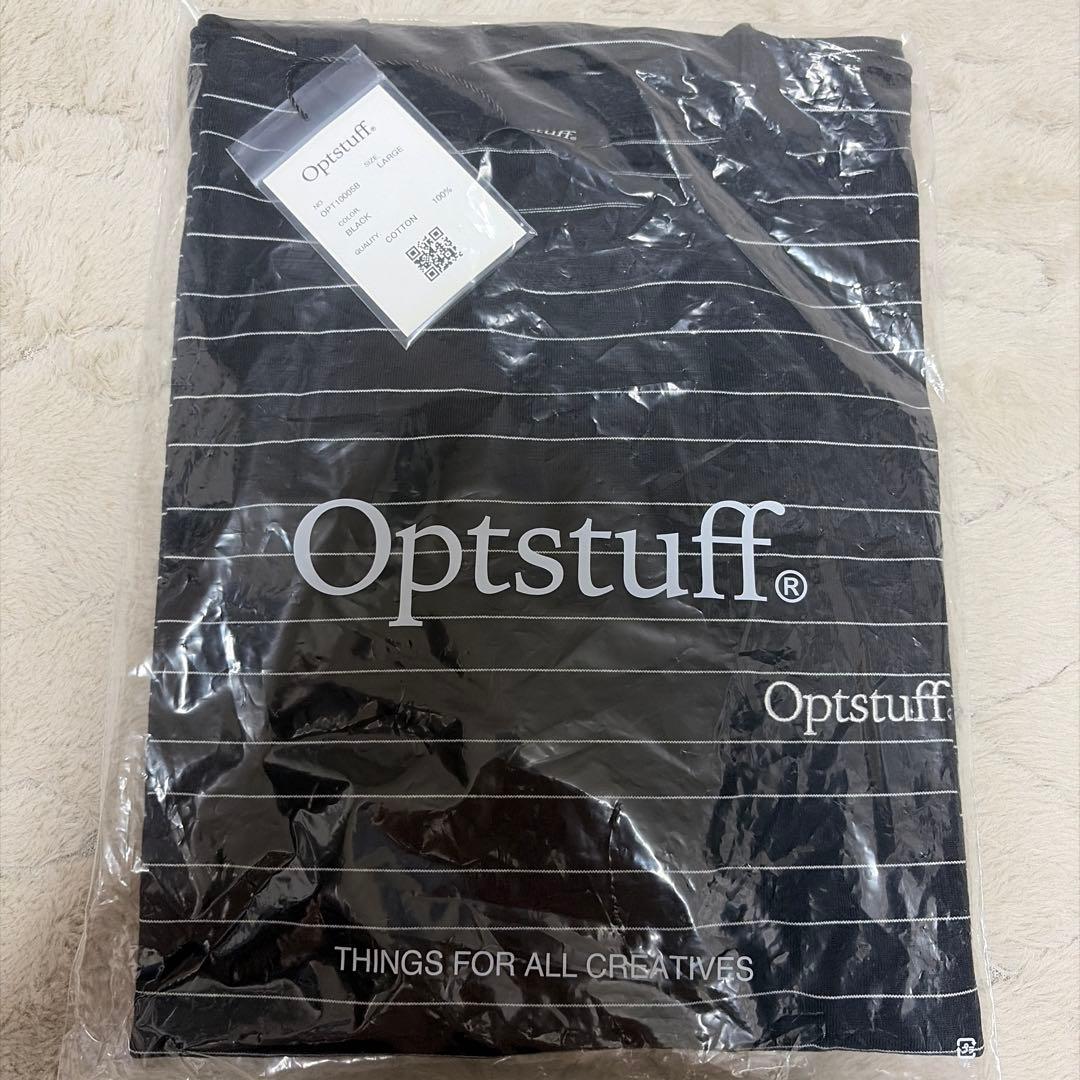 【新品未開封】OPTSTUFF BORDER LONG SLEEVE/ブラック