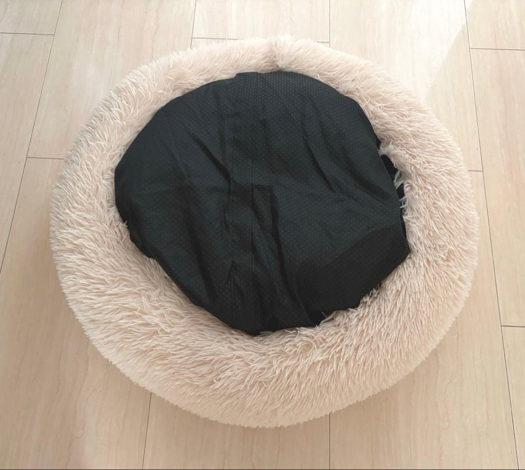 イチリン　マシュマロクッションベッド（カバー型）　カバー付き　ベージュ　XL