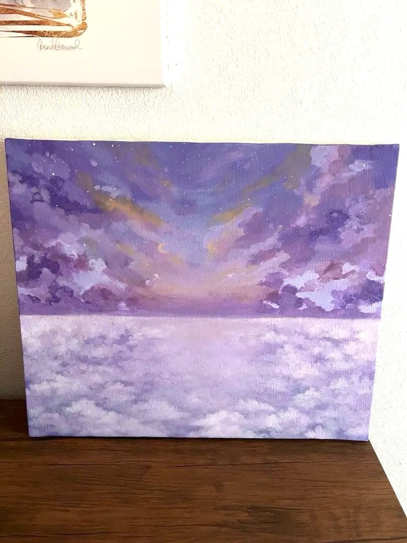 アクリル画　抽象画　原画　インテリア　F8