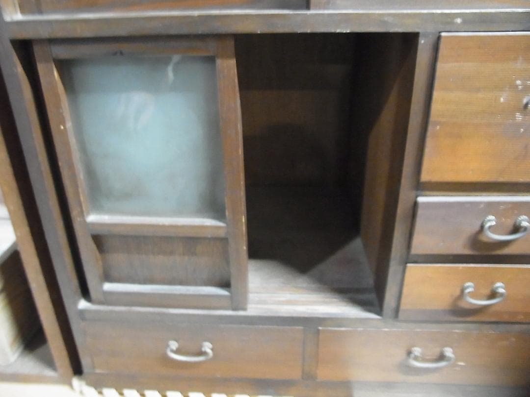 ひ*な様 レトロ家具　小茶箪笥　収納　木製　現状
