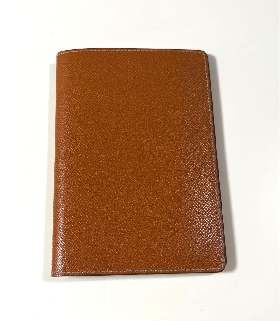 エルメス同革使用の手帳カバー