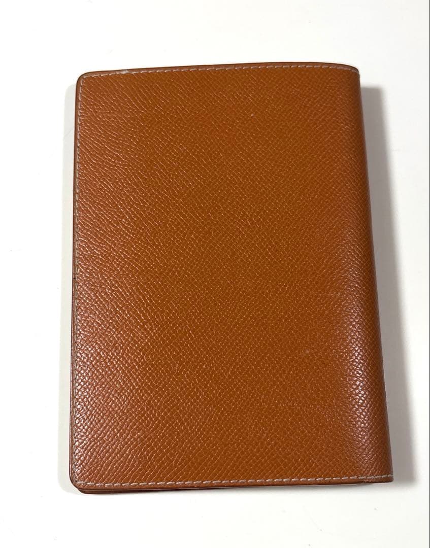 エルメス同革使用の手帳カバー