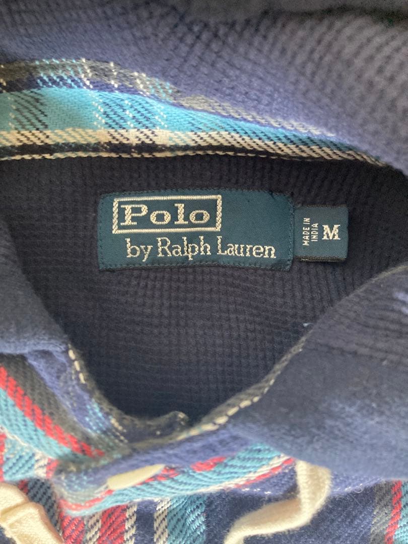 Ralph Lauren ラルフ M シャツパーカー 長袖シャツ 古着 90s