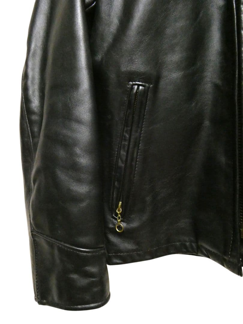 廃盤！ライナー付き完品！ショットAT101トラッカージャケット36ブラック黒