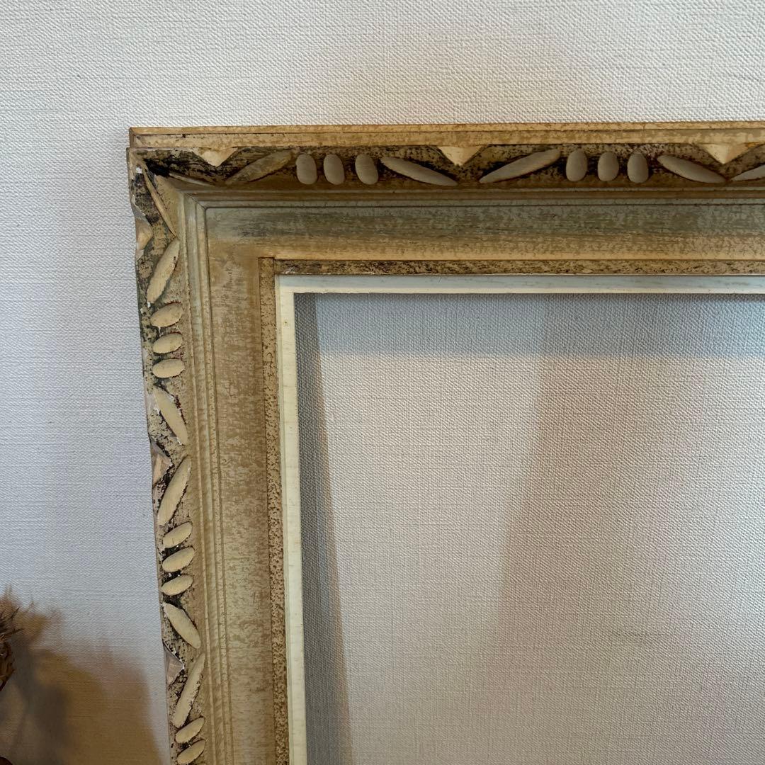 レトロ！ヴィンテージ！アンティークフレーム2枚　古道具　木製額縁　ニチガク