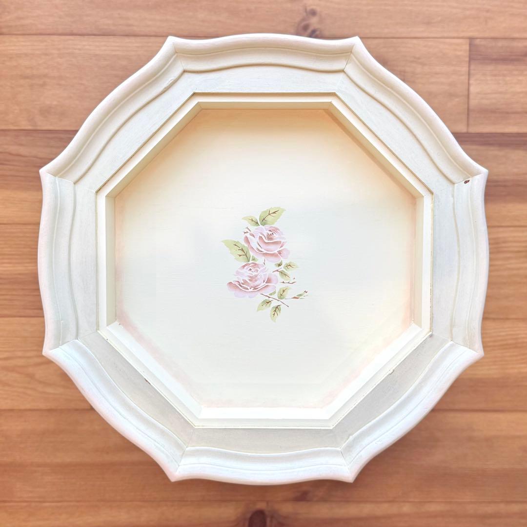 希少レア旧イマン ダイアナローズアンティーク木製テーブル ディスプレイテーブル