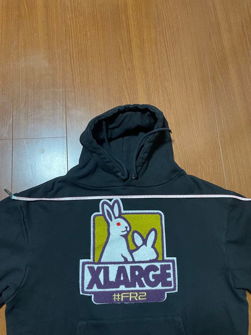FR2 × XLARGE コラボ　ブラックパーカー