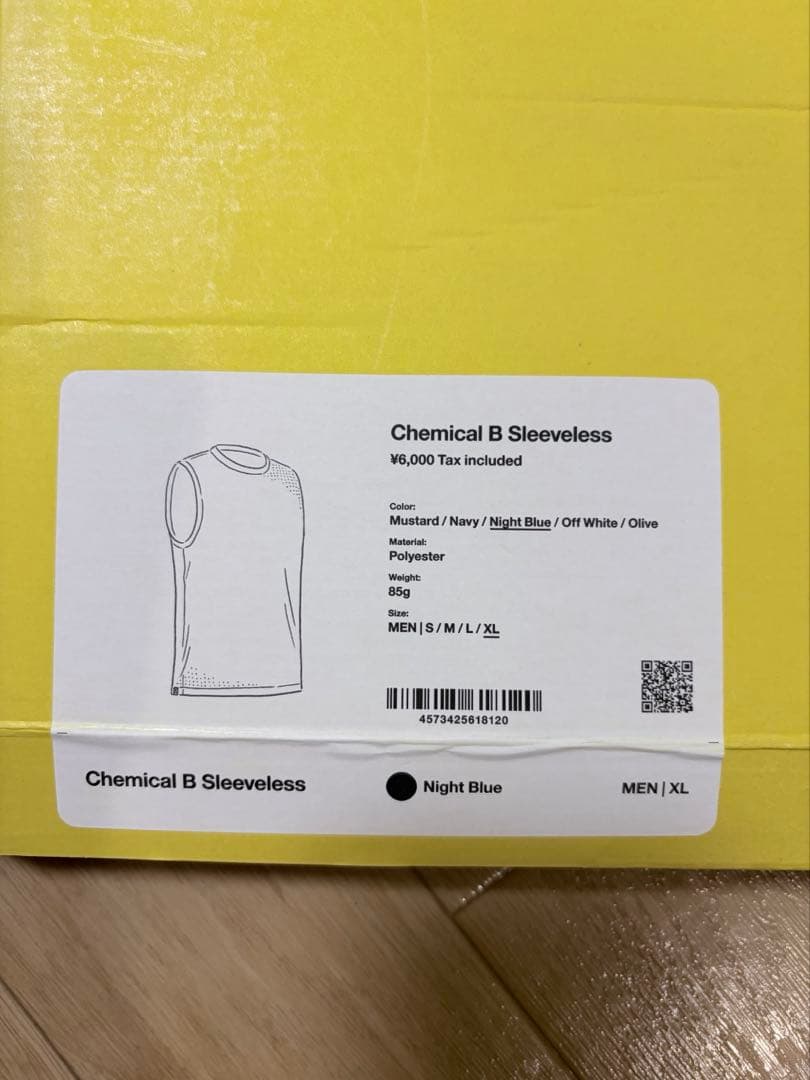 山と道　Chemical B Sleeveless L Night Blue