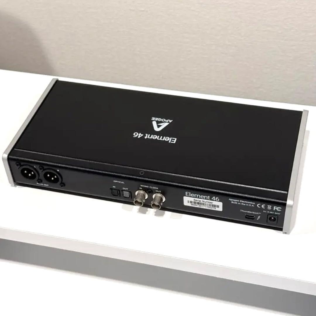美品Apogee Element 46/純正Thunderboltケーブルセット