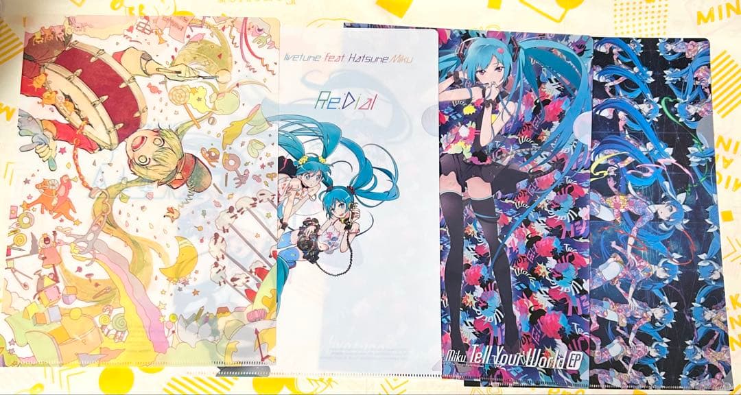 初音ミク CD特典 クリアファイル 4点