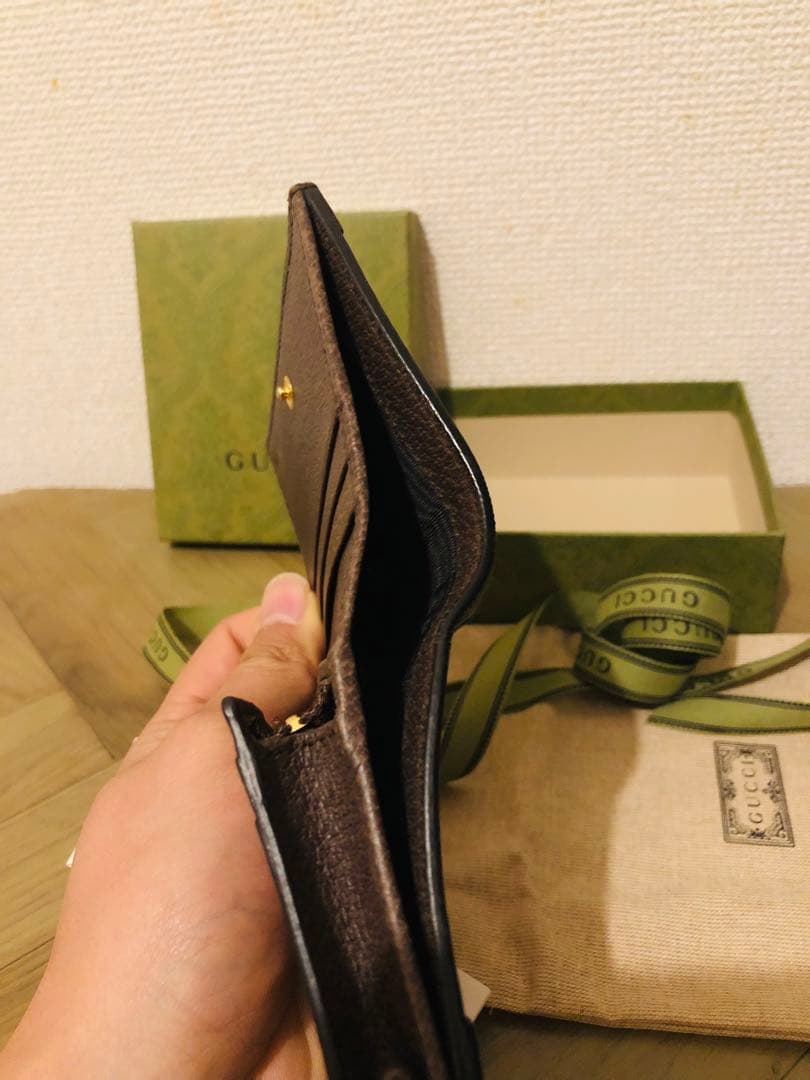 GUCCI 二つ折り財布　オフィディア　GG カードケース ウォレット　超美品