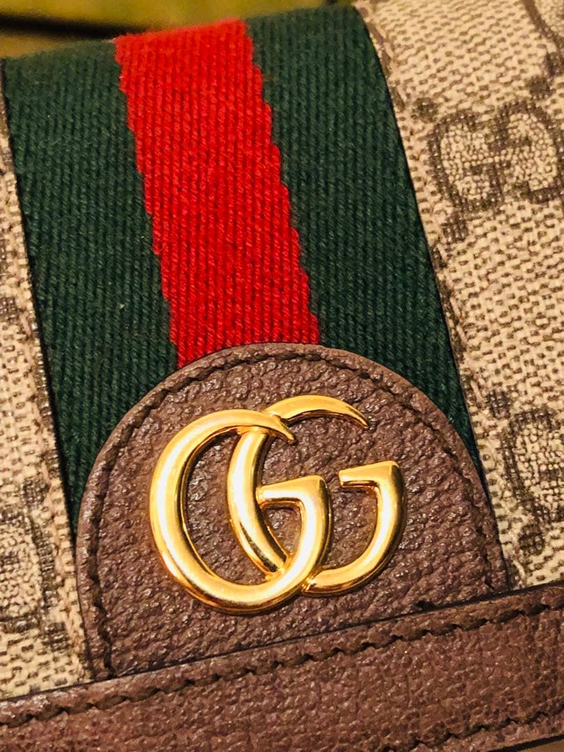 GUCCI 二つ折り財布　オフィディア　GG カードケース ウォレット　超美品