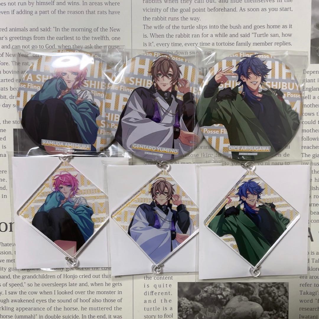 ヒプノシスマイク 乱数 幻太郎 帝統 缶バッジ Flava HYPED-UP