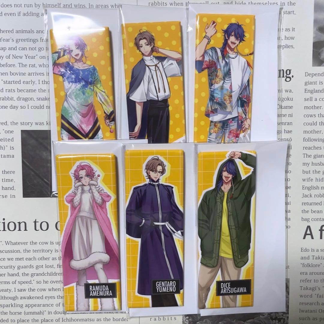 ヒプノシスマイク 乱数 幻太郎 帝統 缶バッジ Flava HYPED-UP