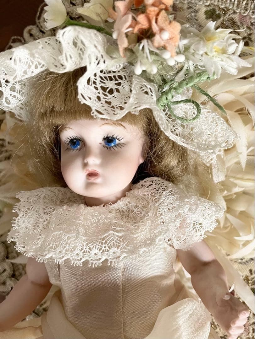 ヴィンテージ ハンドメイド ビスクドール 人形 リプロ ジュモー アンティーク