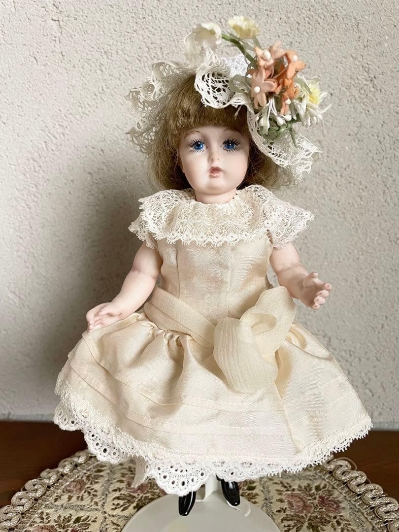 ヴィンテージ ハンドメイド ビスクドール 人形 リプロ ジュモー アンティーク