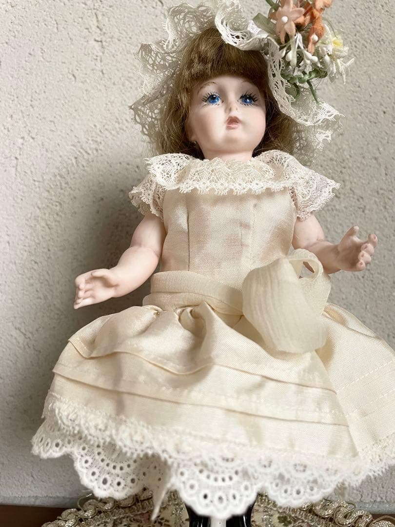 ヴィンテージ ハンドメイド ビスクドール 人形 リプロ ジュモー アンティーク