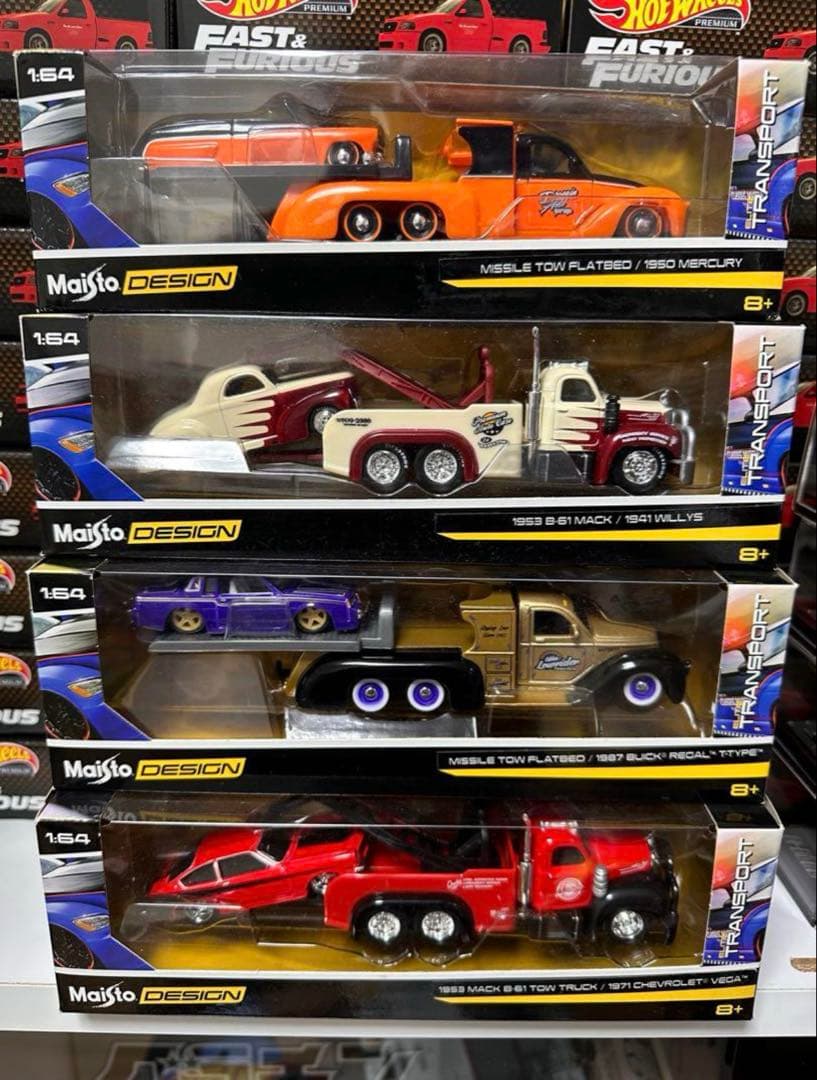 希少！4種セット！1/64 マイスト トランスポート Maisto