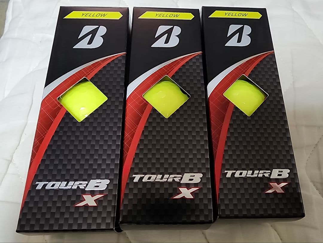 【新品オトク】ブリヂストン 2024 TOUR B X イエローボール計33個
