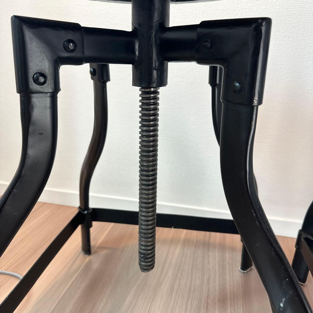 アンティークスツール 高さ調整可能 2脚セット