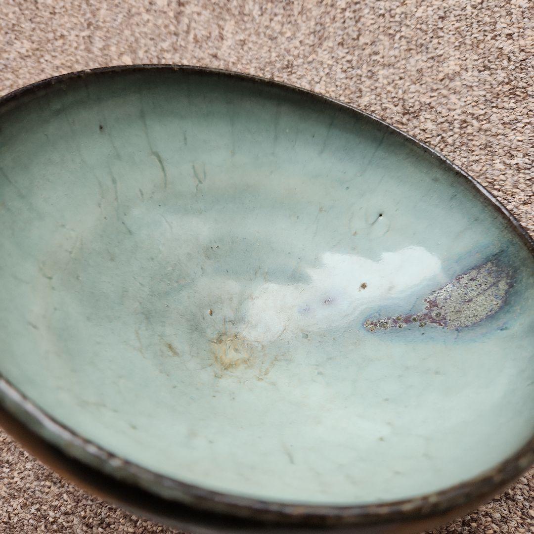 中国鈞窯　菓子噐　箱付き