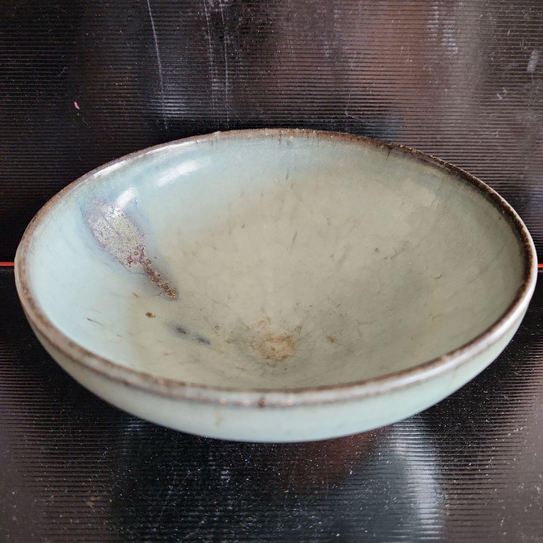 中国鈞窯　菓子噐　箱付き