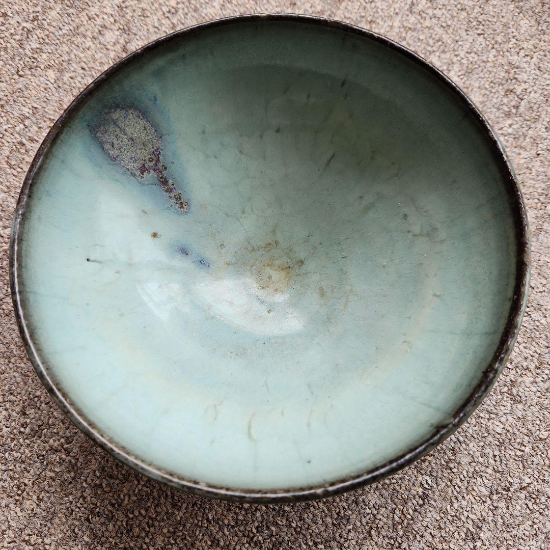 中国鈞窯　菓子噐　箱付き