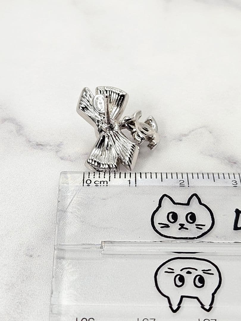 CHANEL シャネル リボンモチーフ ココマーク ラインストーン ピアス