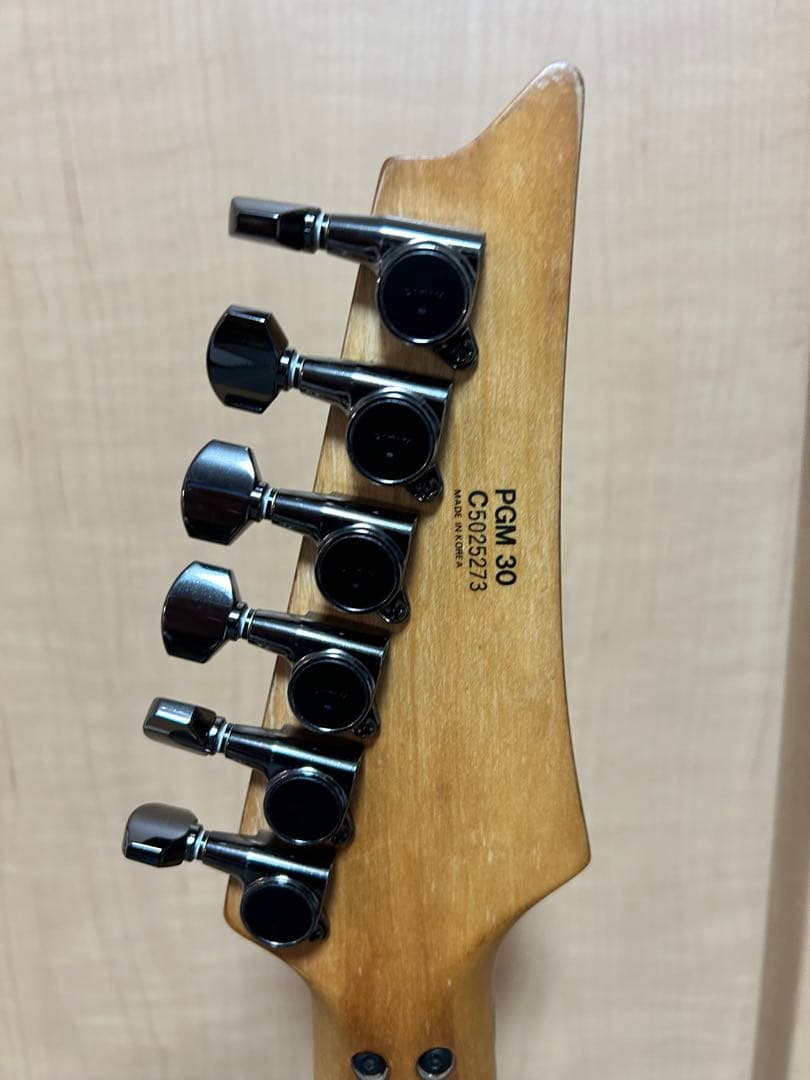 【売約済】Ibanez PGM30アイボリーペグ交換済・アーミングアジャスター付