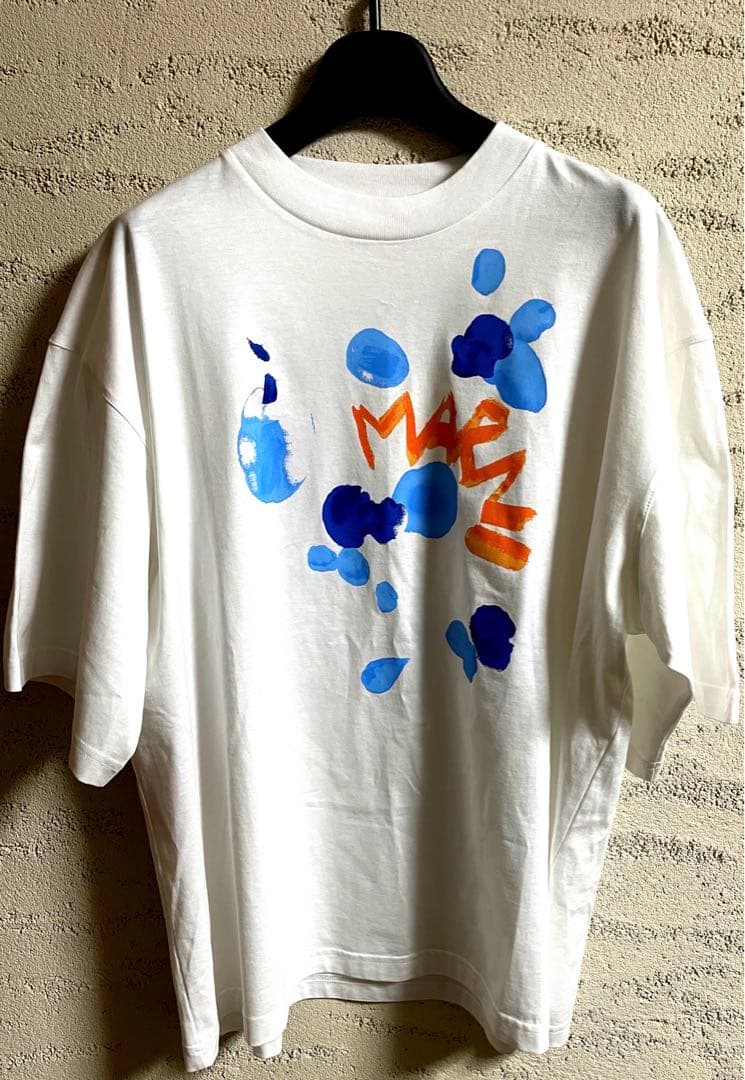 MARNI マルニ 2024年SS春夏新作 半袖プリントTシャツ　ホワイト　花柄