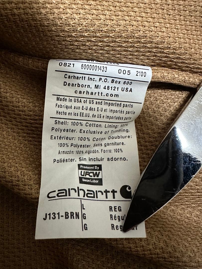 Carhartt アクティブジャケット　サーマル　USA製