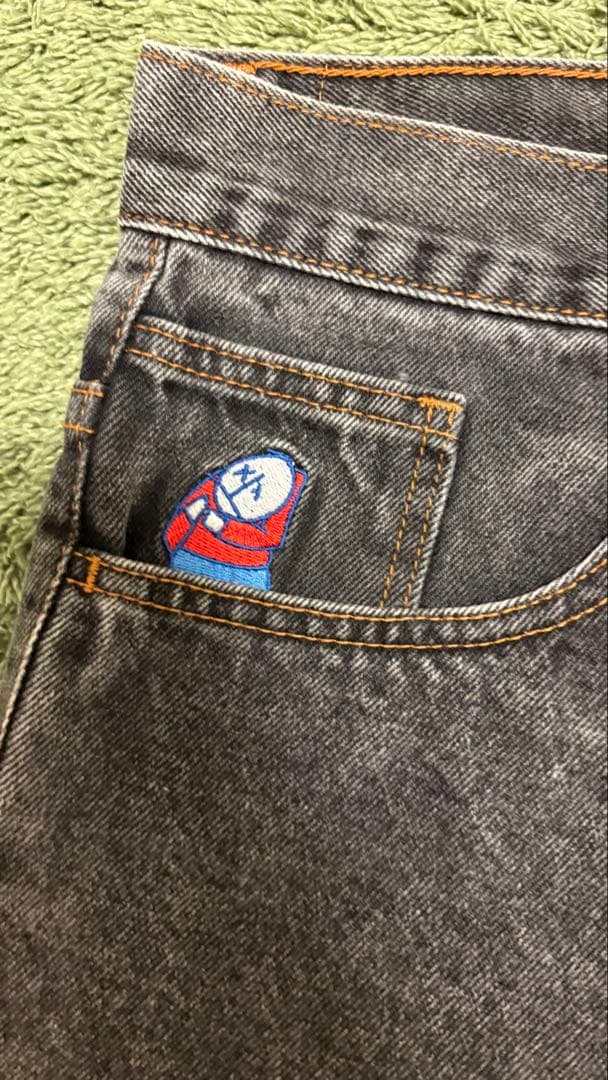 BIG BOY デニムショーツ M washed black