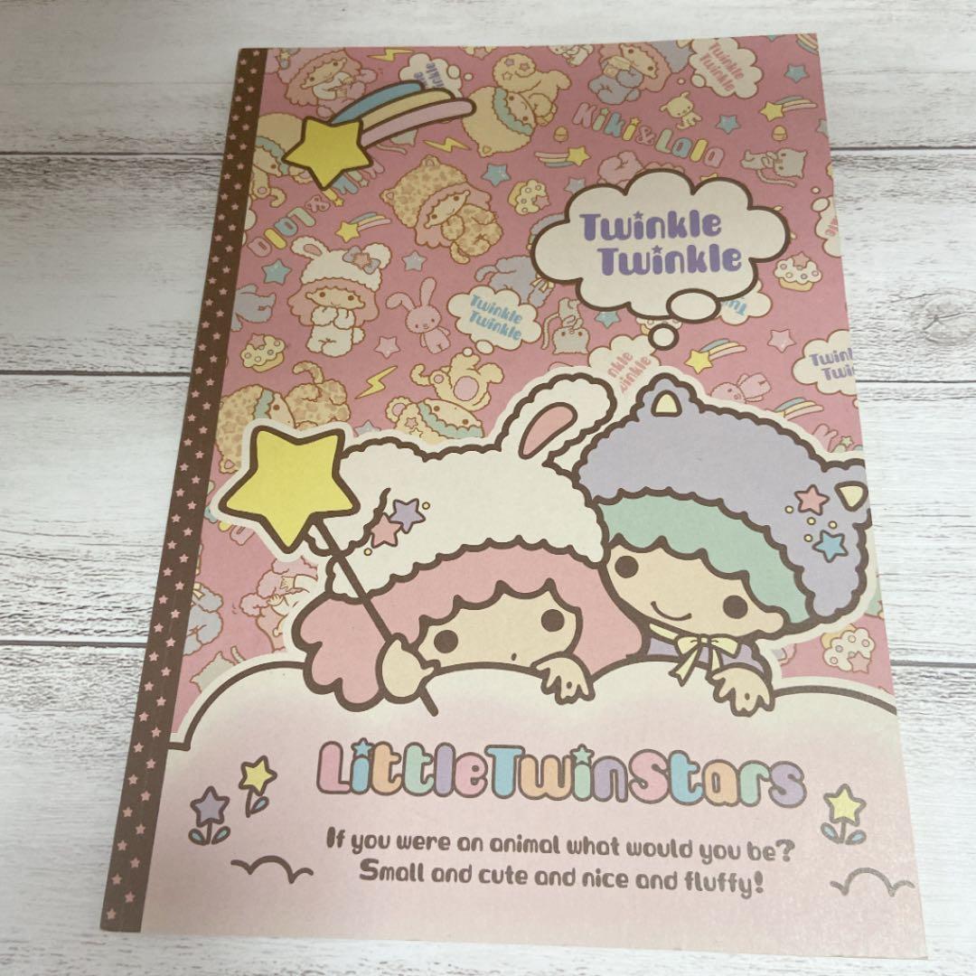 ★新品★キキララ　リトルツインスターズ　メモ帳、ノート、消しゴム　平成レトロ