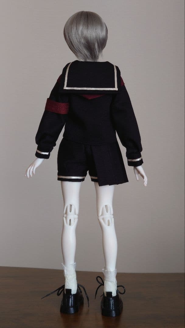 ドール用　衣装(ブラック)　アウトフィット　1/4サイズ　ハンドメイド