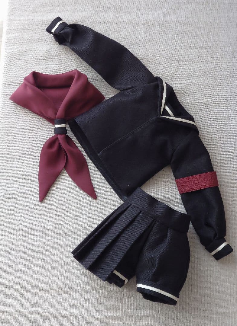 ドール用　衣装(ブラック)　アウトフィット　1/4サイズ　ハンドメイド