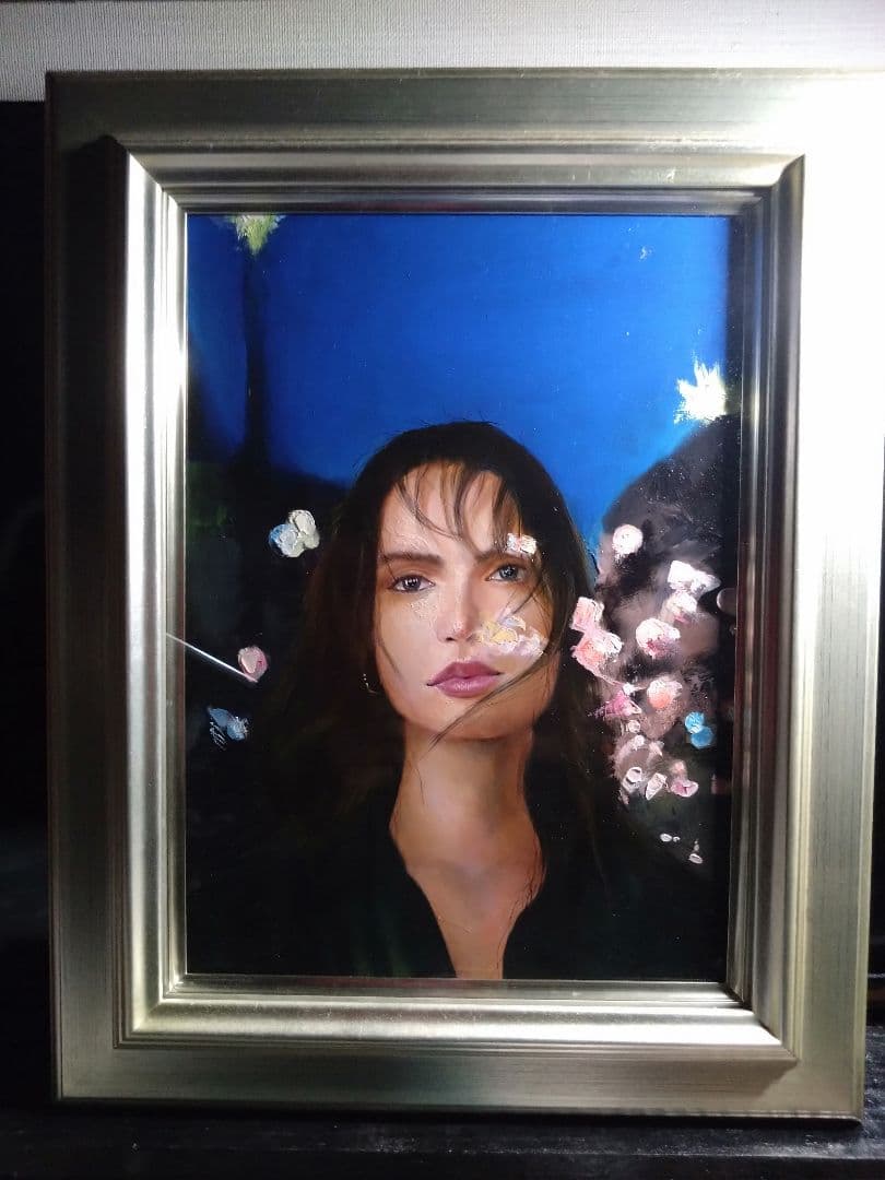 油彩画F4号　作者佐藤洋平　ニューヨークの光