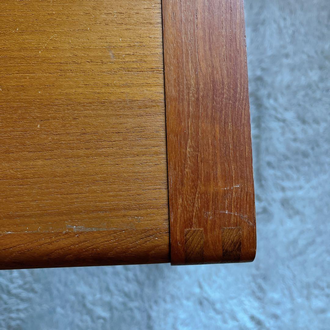 珍品】ネストテーブル 収納式机 ヴィンテージ チーク材 3台 木組み 組子