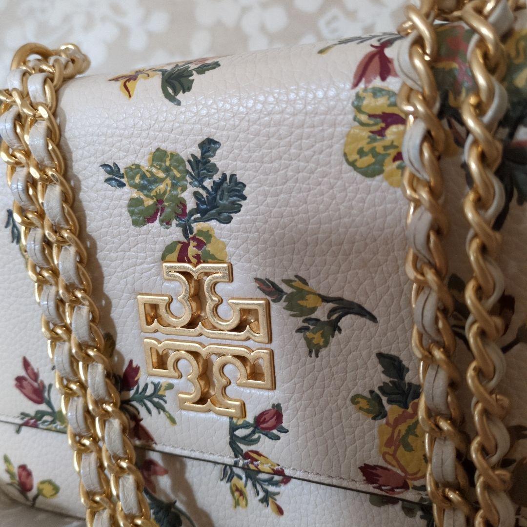 Tory Burch フローラルショルダーバッグ