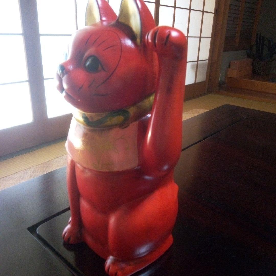 古色福猫　招き猫